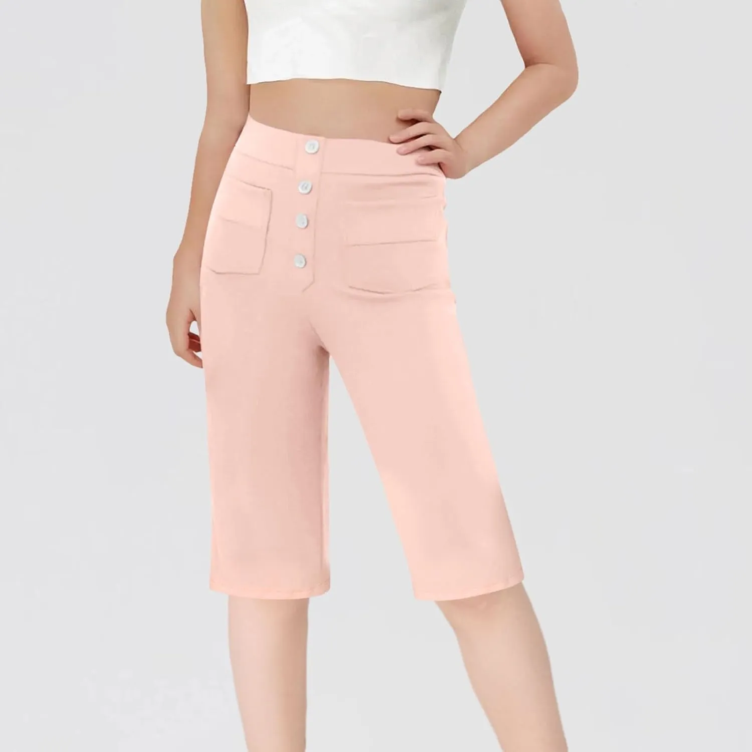 Pants for Kids Girl Boy Summer Fall Sport Gym Yoga High Cut Straight Leg Plain Pants Shorts Sweatpants Child 2025