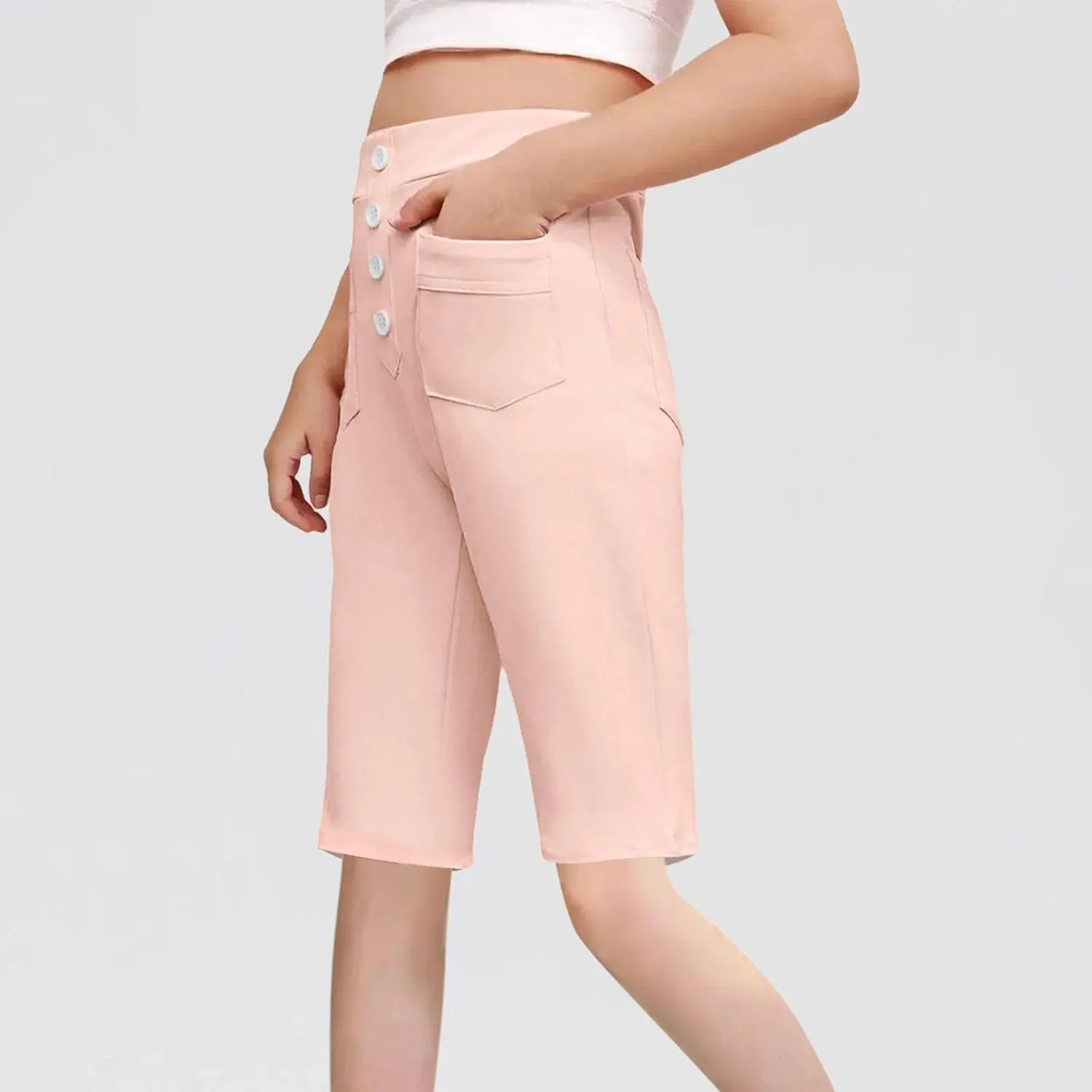 Pants for Kids Girl Boy Summer Fall Sport Gym Yoga High Cut Straight Leg Plain Pants Shorts Sweatpants Child 2025