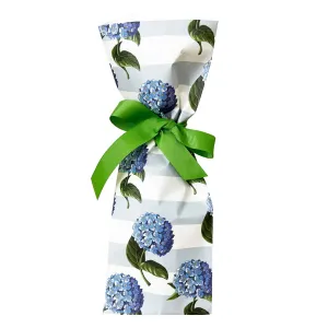 Paper Wine Bags | Hydrangeas Stripe