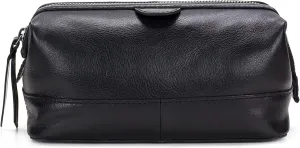 Patricia Nash Travel Toiletry Bag for Men - Moto Canvas Travel Case, Dopp Kit for Men, Waxed Cotton Canvas, Mens Toiletry Bag, Stylish Travel Case, Brushed Brass Hardware, Zipper Closure