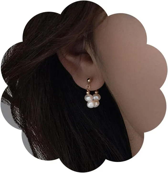 Pearl Huggie Earrings for Women Pearl earrings Jewelry for Bride Bridesmaid Wedding Accessories
