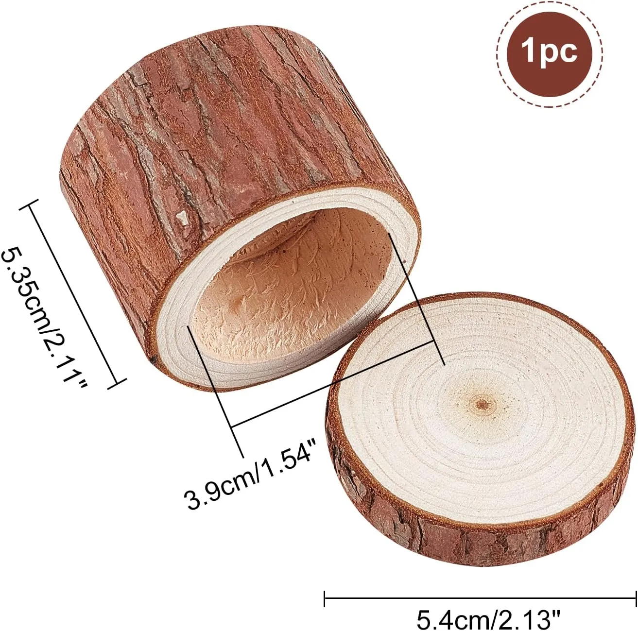 PH PandaHall Wedding Ring Box, Wooden Ring Storage Box Wedding Ceremony Rings Bearer Boxes Rustic Rings Stand Jewelry Holder Storage Case for Anniversary Engagement Gift Decoration 2 x 2 Inch