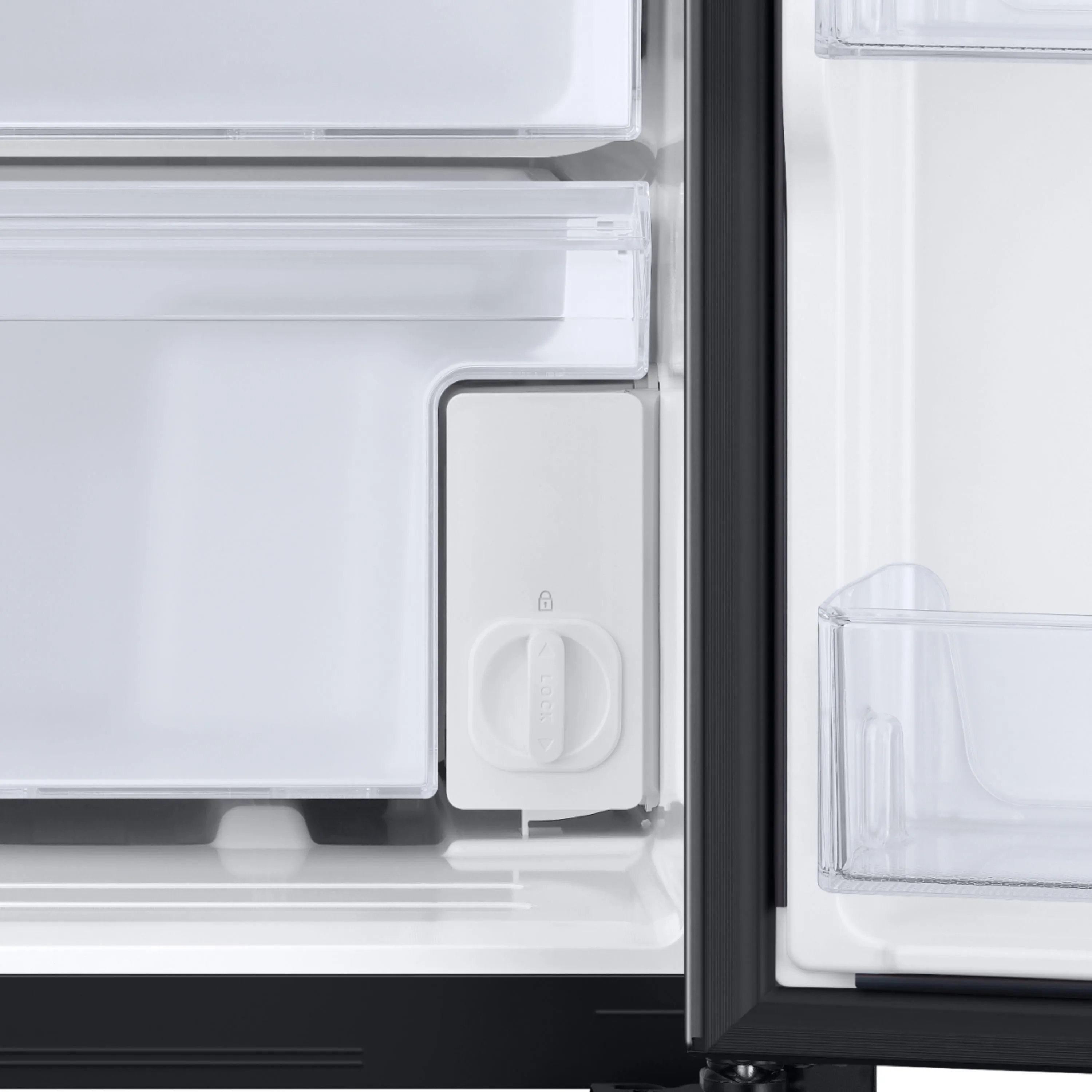 Samsung - 27.4 Cu. Ft. Side-by-Side Refrigerator - Black stainless steel