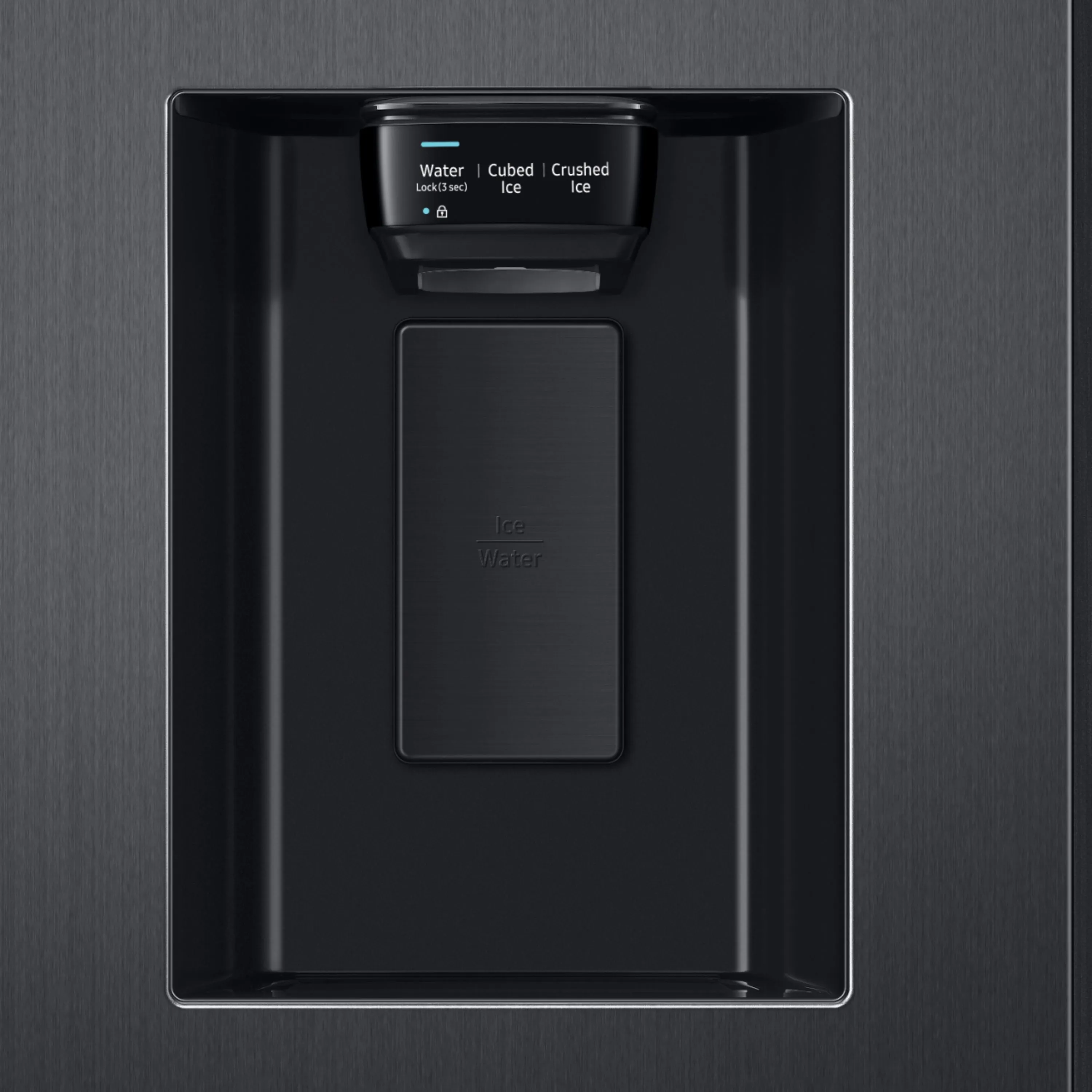 Samsung - 27.4 Cu. Ft. Side-by-Side Refrigerator - Black stainless steel