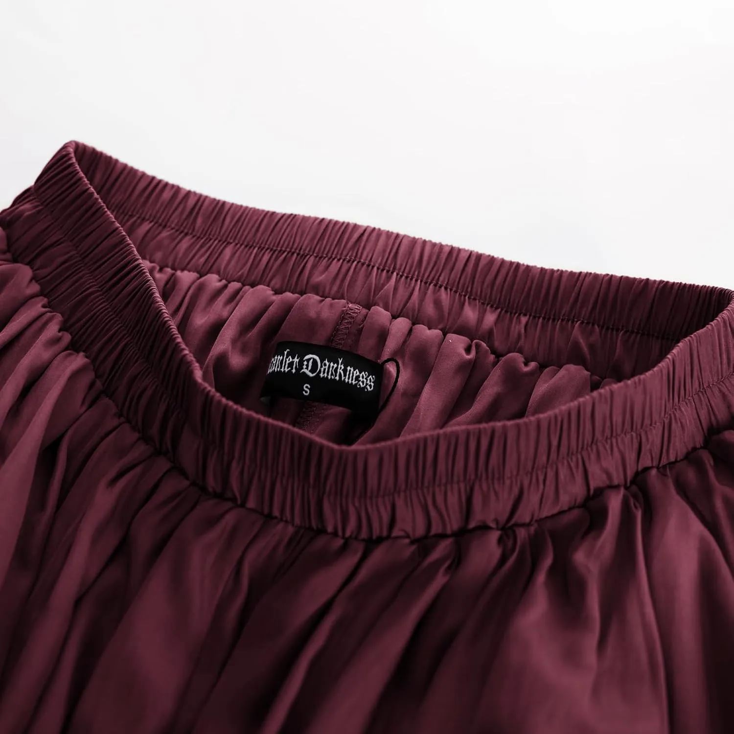 Scarlet Darkness Renaissance Skirts for Women Double Layered Long Skirt with Pockets