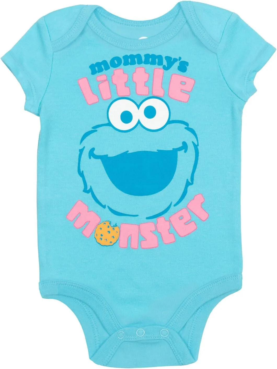 Sesame Street Elmo Oscar the Grouch Big Bird Abby Cadabby Baby 5 Pack Bodysuits Newborn to Infant