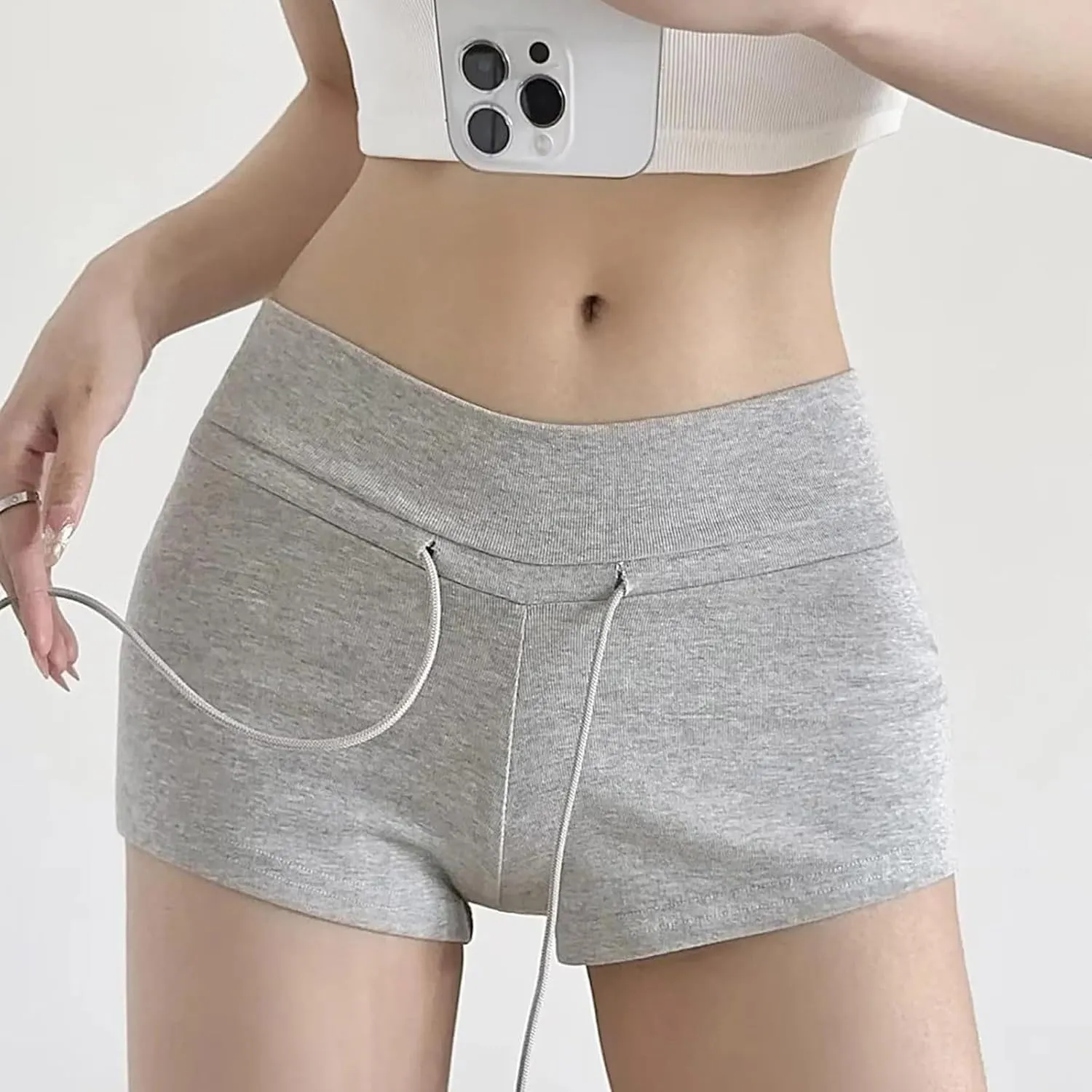 Shorts for Women Summer Fall Sport Gym Yoga Wrap Ruched Butt Scrunch Booty Shorts Women 2025 Trendy