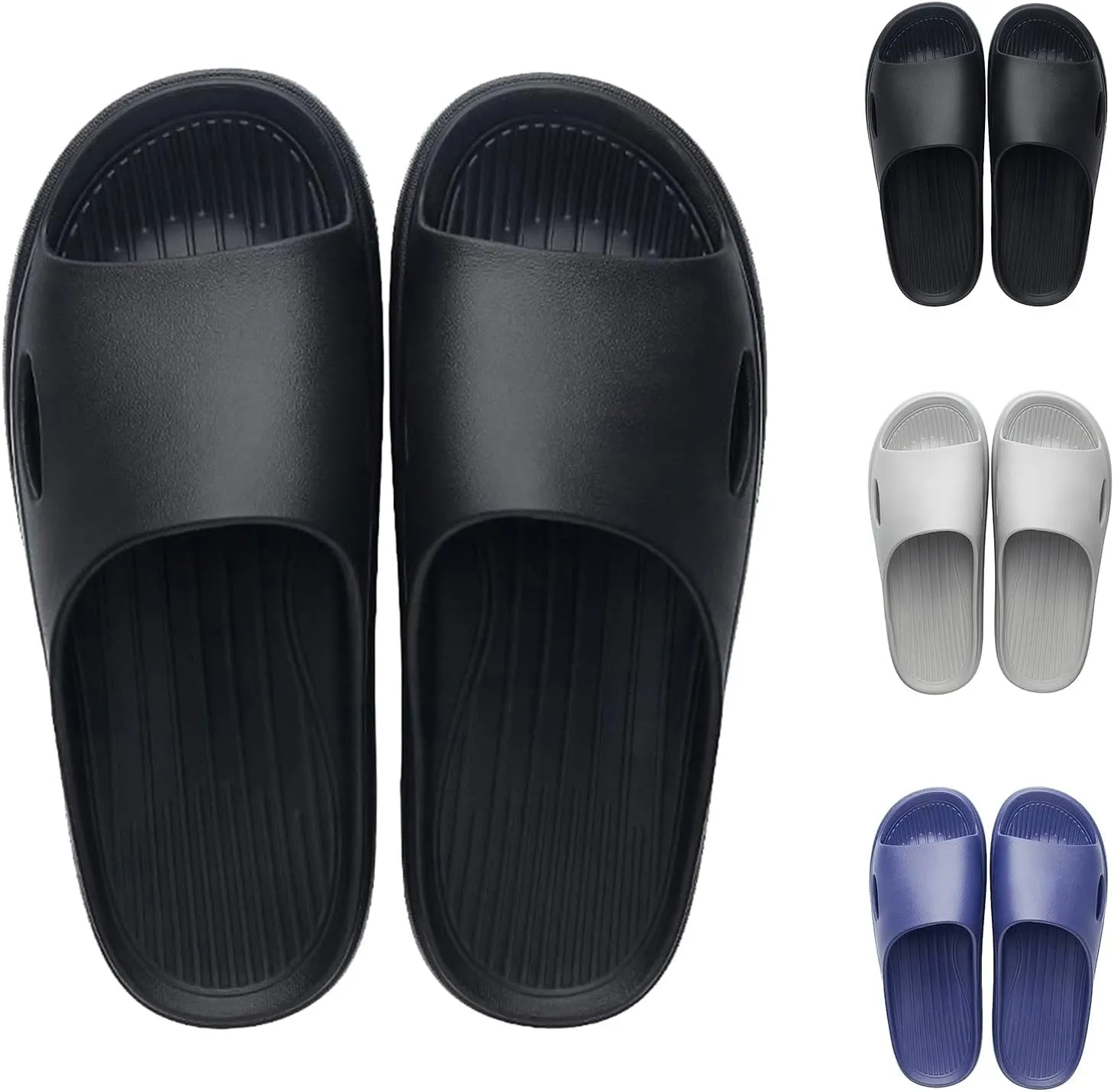 Shower Shoes, Women & Mens Shower Slippers, Slides Sandals Pool Slides House Slippers Non-Slip Indoor Shoes