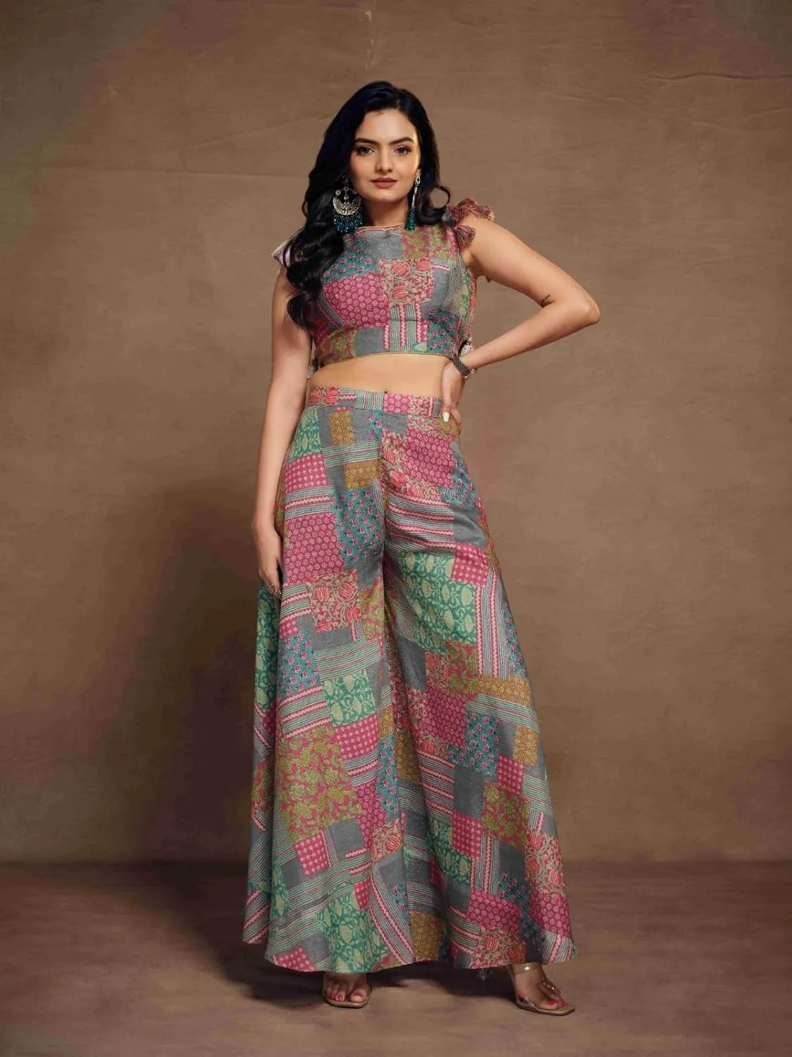 Shri Balaji Silk & Cotton Saree Emporium Summer Special Ready-To-Wear Pleated Skirt Co-Ords Perfect Dress 6270