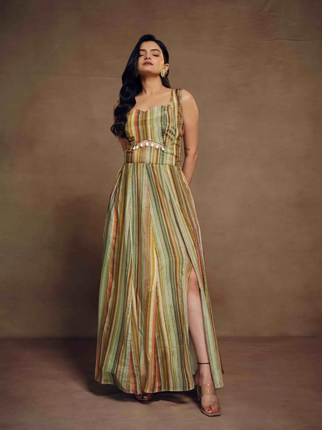 Shri Balaji Silk & Cotton Saree Emporium Summer Special Ready-To-Wear Pleated Skirt Co-Ords Perfect Dress 6270