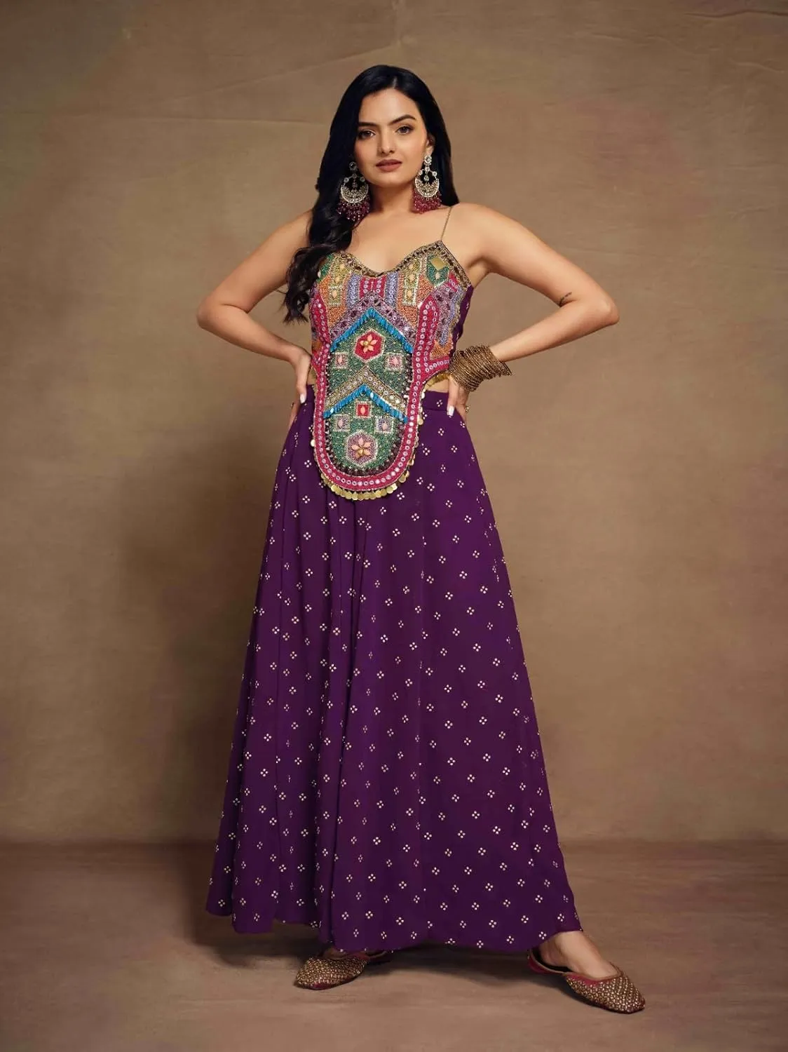 Shri Balaji Silk & Cotton Saree Emporium Summer Special Ready-To-Wear Pleated Skirt Co-Ords Perfect Dress 6270