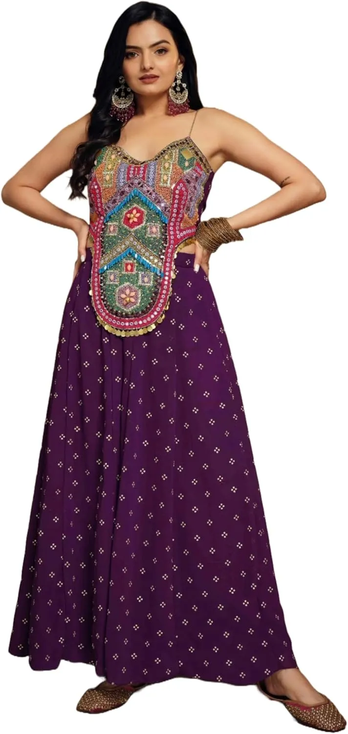 Shri Balaji Silk & Cotton Saree Emporium Summer Special Ready-To-Wear Pleated Skirt Co-Ords Perfect Dress 6270