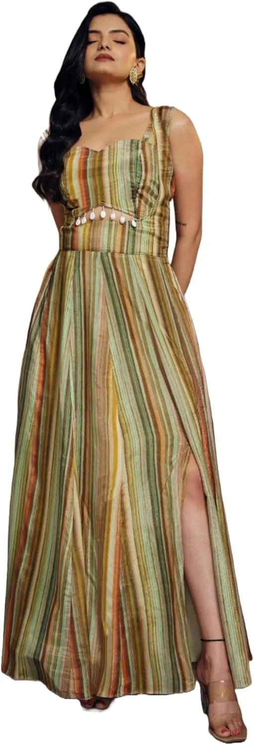 Shri Balaji Silk & Cotton Saree Emporium Summer Special Ready-To-Wear Pleated Skirt Co-Ords Perfect Dress 6270