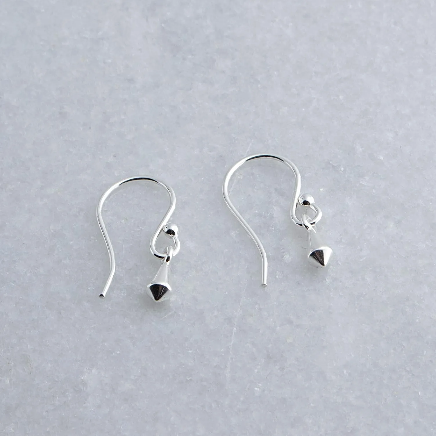 Silver Gold Drop Dangle Earrings Trendy for Women Threader Dangly Hypoallergenic Bohemian Component Drops Ring Round Shape (Kite-Shaped/French Wire)