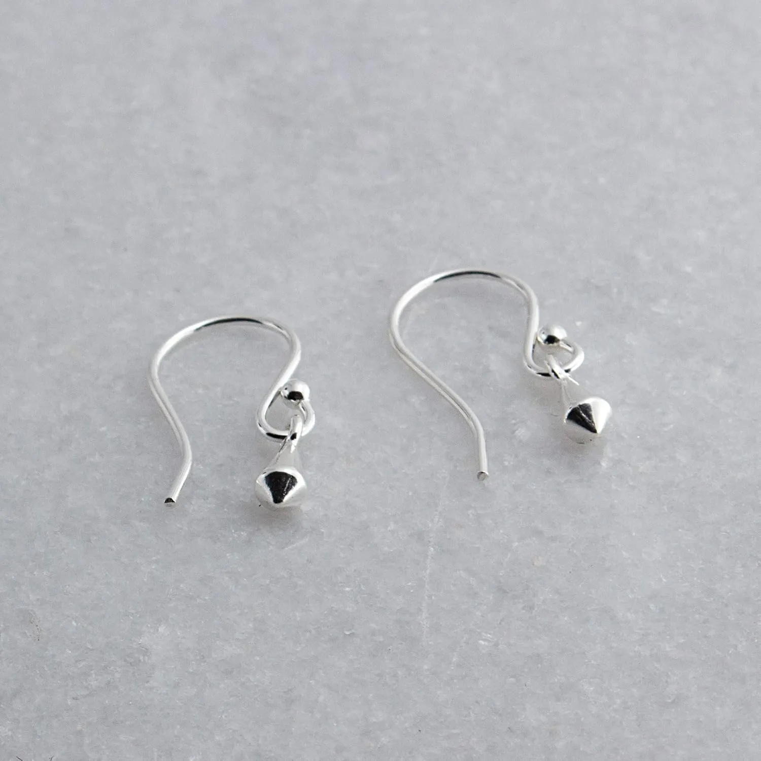 Silver Gold Drop Dangle Earrings Trendy for Women Threader Dangly Hypoallergenic Bohemian Component Drops Ring Round Shape (Kite-Shaped/French Wire)
