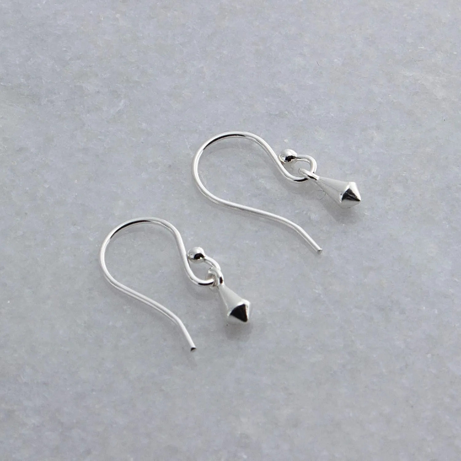 Silver Gold Drop Dangle Earrings Trendy for Women Threader Dangly Hypoallergenic Bohemian Component Drops Ring Round Shape (Kite-Shaped/French Wire)