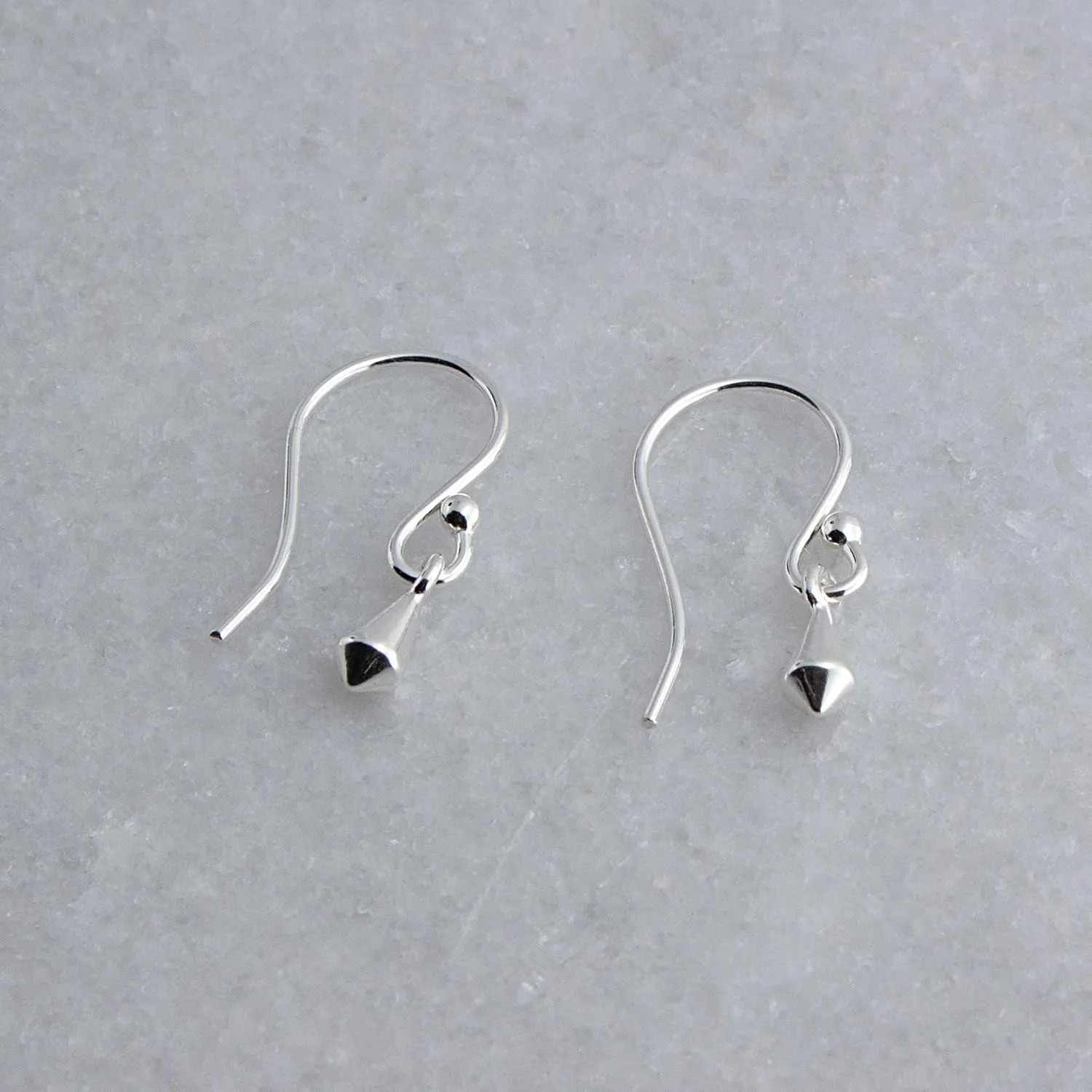 Silver Gold Drop Dangle Earrings Trendy for Women Threader Dangly Hypoallergenic Bohemian Component Drops Ring Round Shape (Kite-Shaped/French Wire)