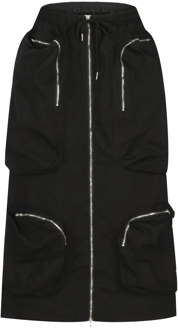 Skirts for Women 2024 Sexy Ruched Bodycon Skirt Above Knee Silky Hip-Wrapped Skirts Denim Drawstring Tight Skirt