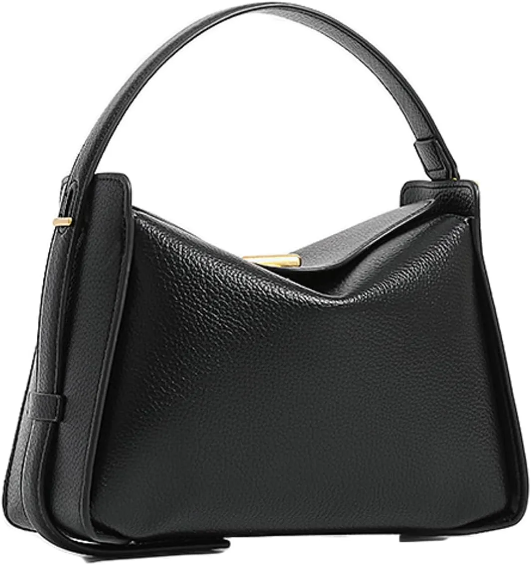 Slouchy Mini PU Leather Hobo Bags Women Trendy Underarm Shoulder Bag Cute Crescent Crossbody Purse Satchel Tote Handbag