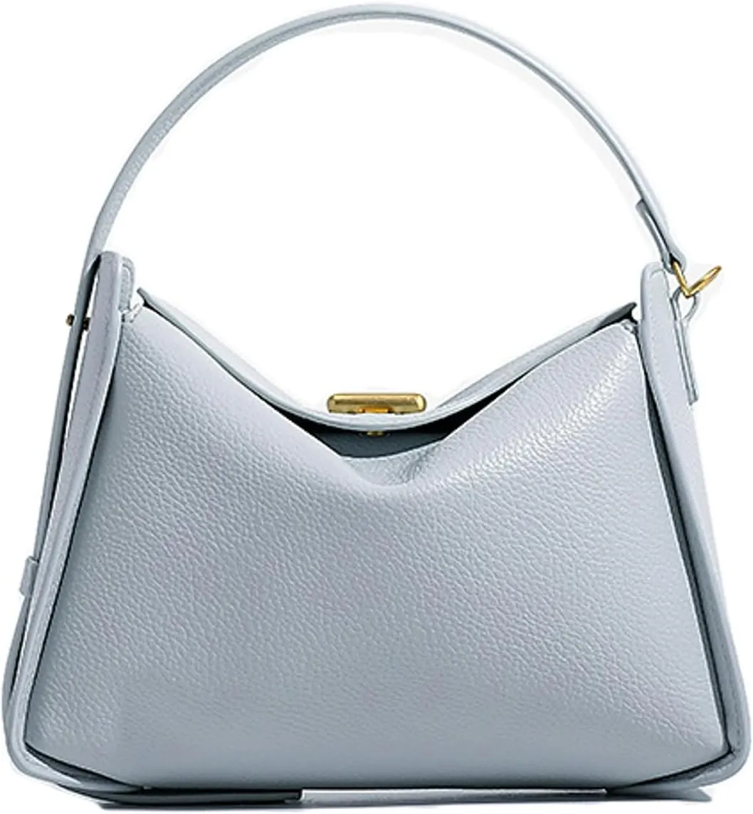 Slouchy Mini PU Leather Hobo Bags Women Trendy Underarm Shoulder Bag Cute Crescent Crossbody Purse Satchel Tote Handbag