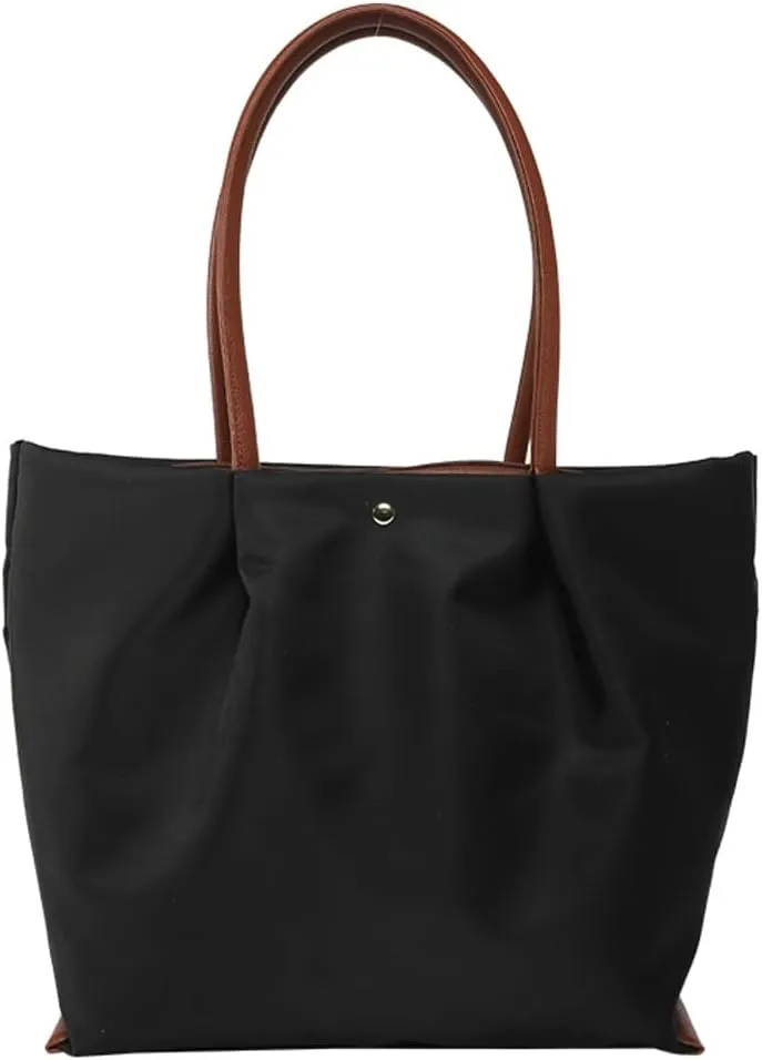 Slouchy Nylon Multiple Pockets Tote Bag Women Trendy Underarm Shoulder Hobo Bags Crossbody Purse Satchel Tote Handbag
