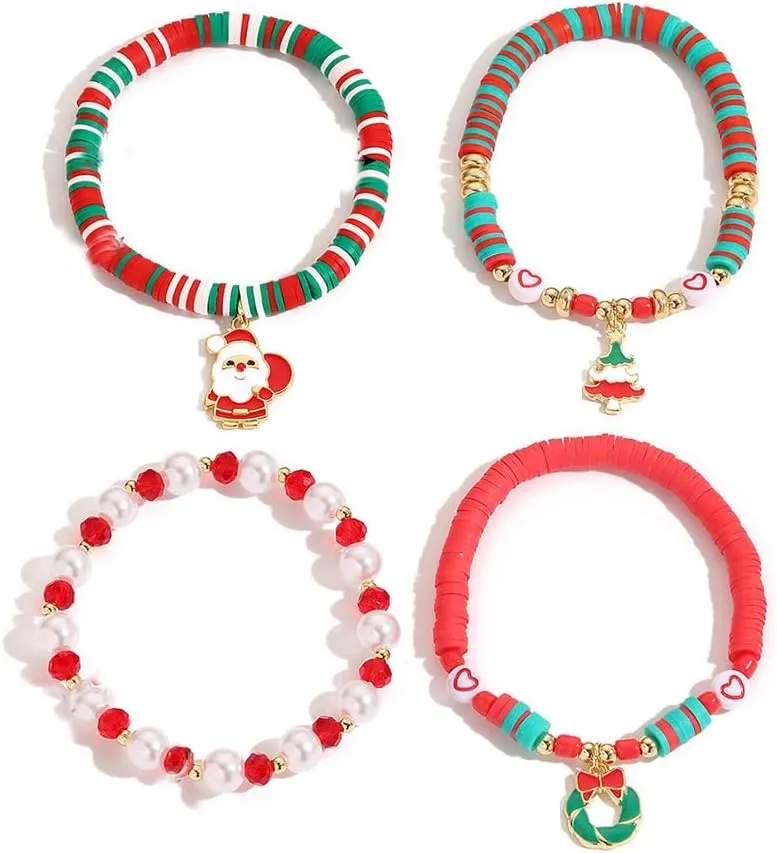 Spevert Jewelry Bracelets for Women Colorful Stackable Beaded Friendship Stretch Bracelets Pearl and Soft Ceramic Bracelet