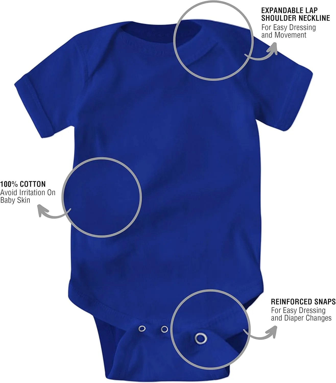 TEEAMORE Custom Baby Bodysuits Add Your Text For Baby Girl & Boy Personalized Bodysuit