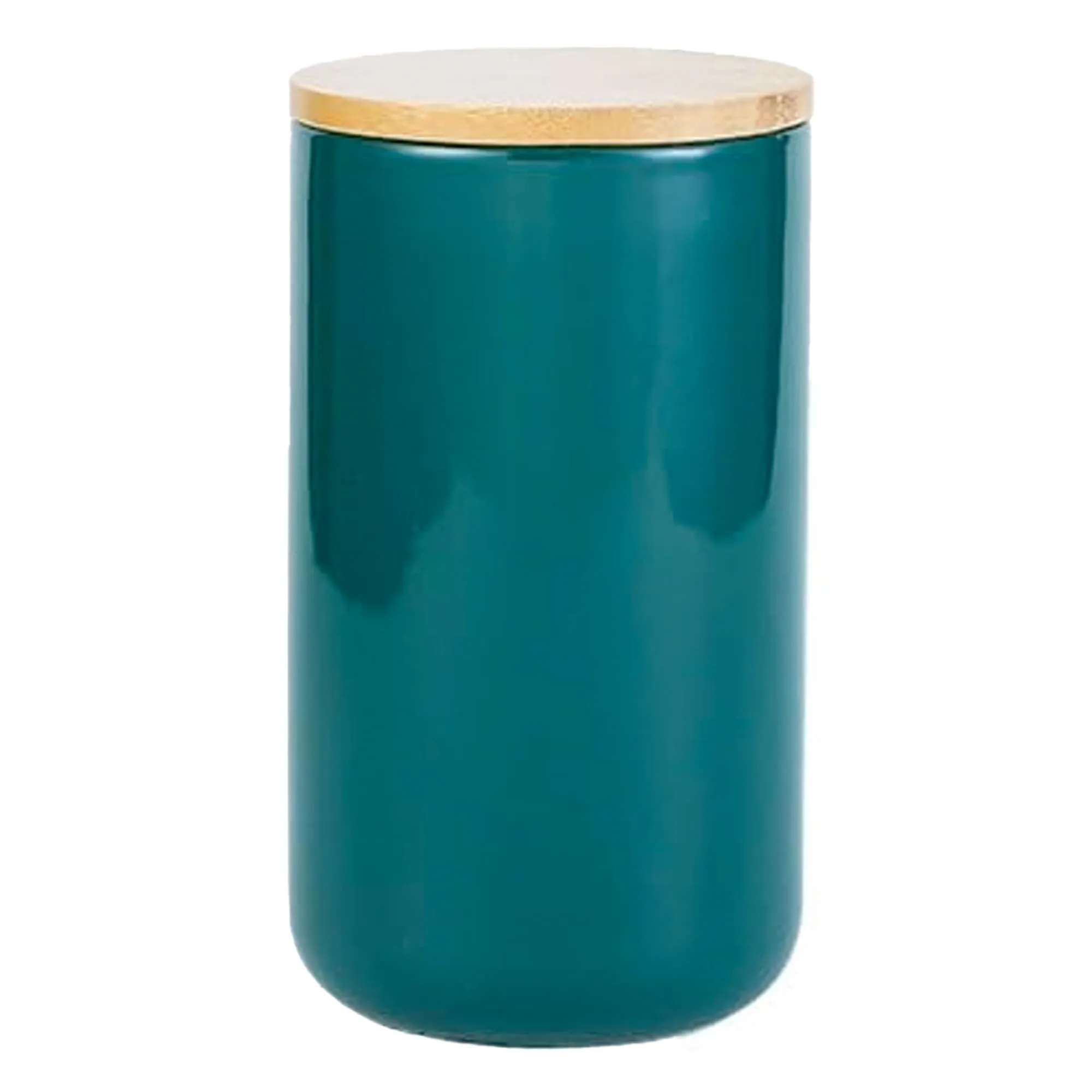 The Better Home Terra Series Ceramic Airtight Big Container For Kitchen Storage (1Pcs- 1L)| Storage Box For Kitchen | Dabba Set For Kitchen | Pantry Organizers & Storage |Gift For Housewarming (Green)