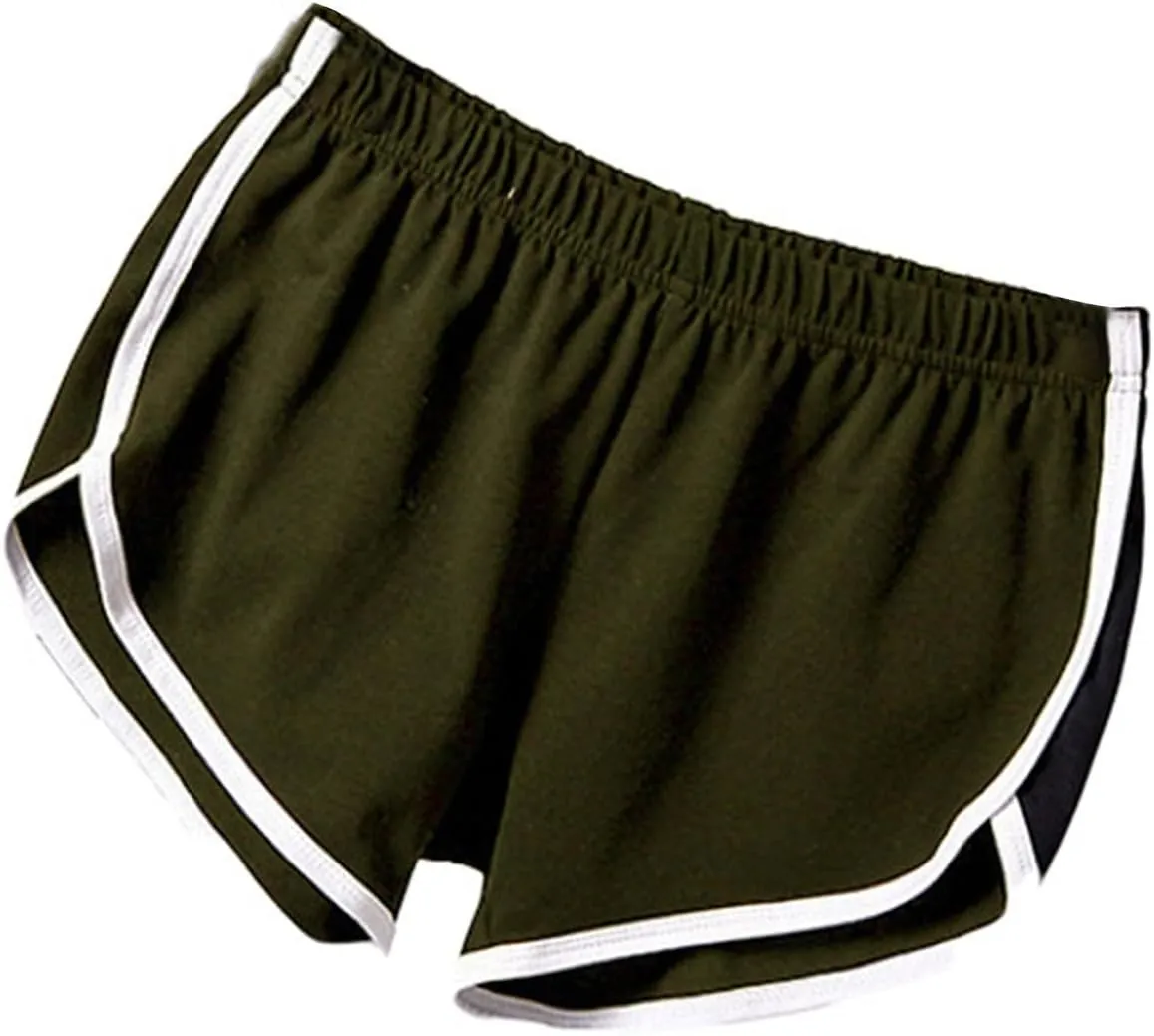 Track Gym Yoga Shorts for Women Fall Summer Loose Fit High Cut Striped Pants Shorts Women 2025