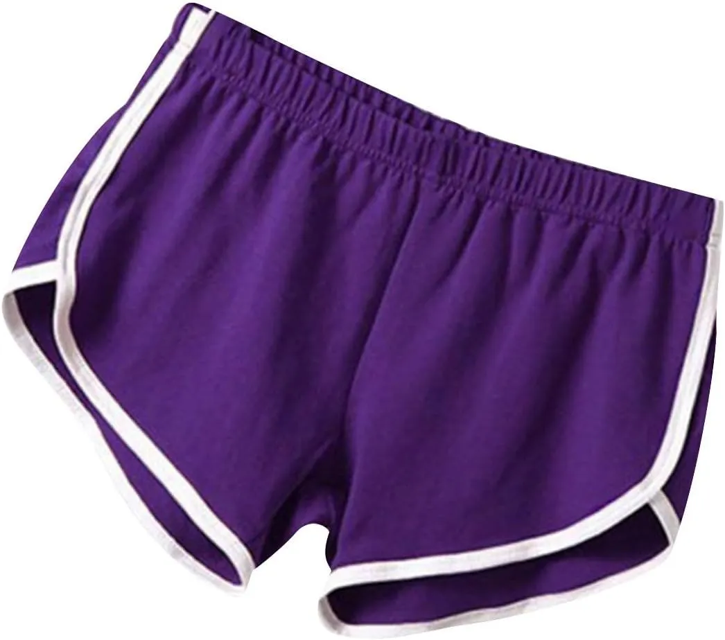 Track Gym Yoga Shorts for Women Fall Summer Loose Fit High Cut Striped Pants Shorts Women 2025
