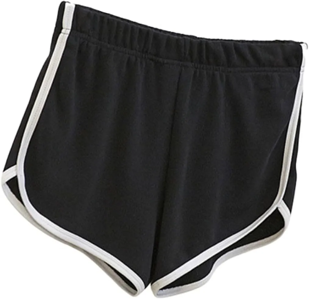 Track Gym Yoga Shorts for Women Fall Summer Loose Fit High Cut Striped Pants Shorts Women 2025