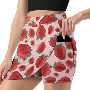 Trouser Skirt,Women's Versatile Stretch Casual Mini Skirt Light Proof
