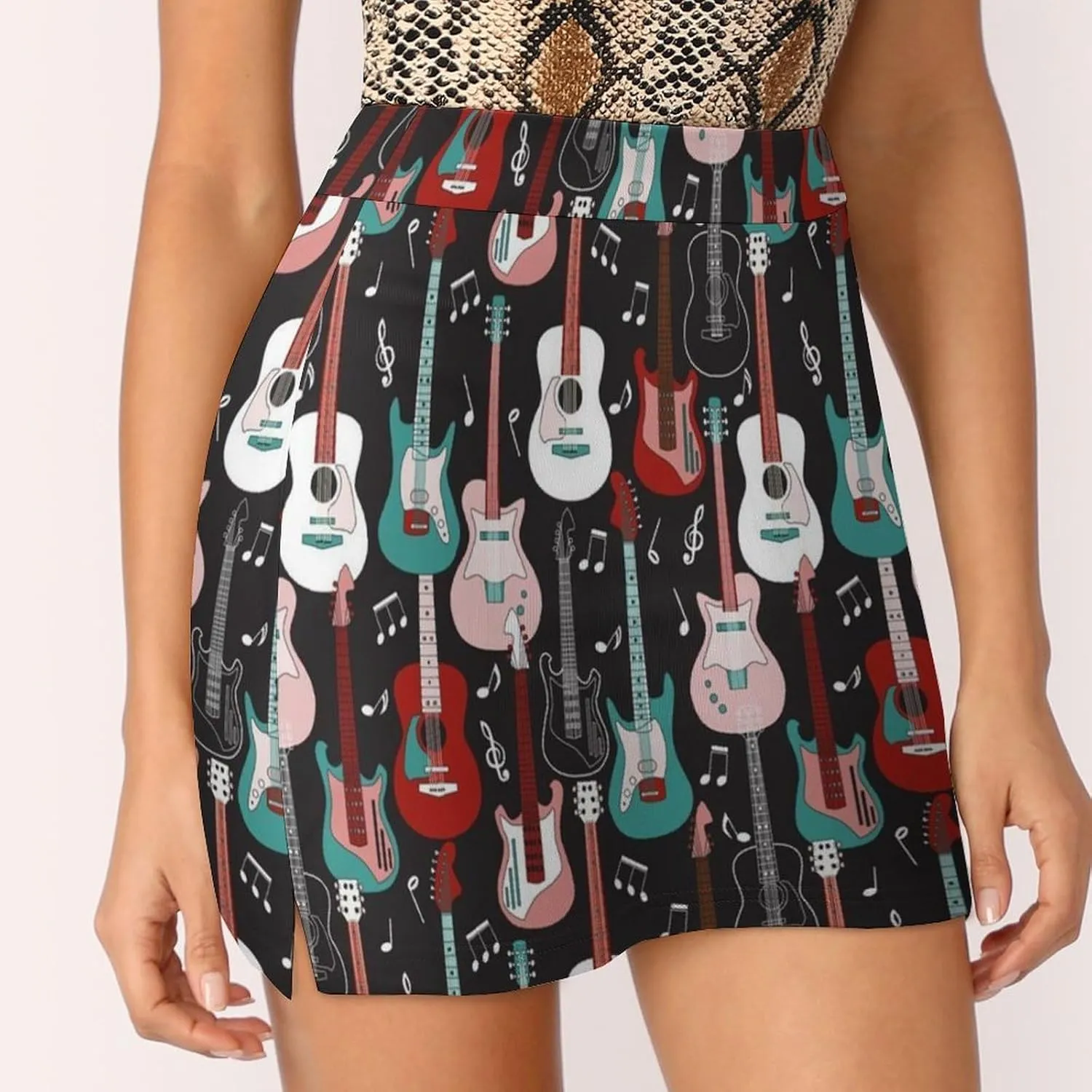 Trouser Skirt,Women's Versatile Stretch Casual Mini Skirt Light Proof