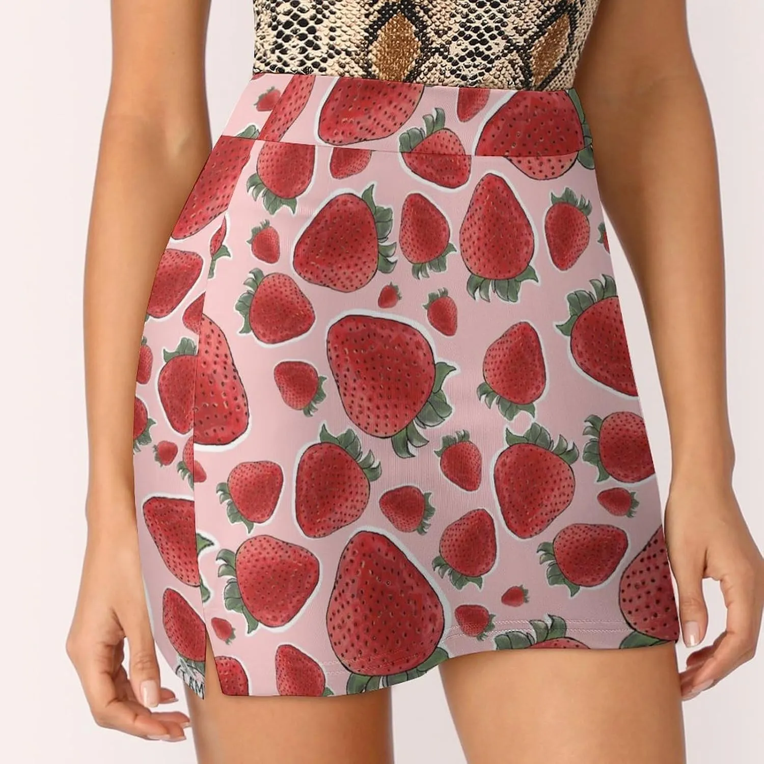 Trouser Skirt,Women's Versatile Stretch Casual Mini Skirt Light Proof