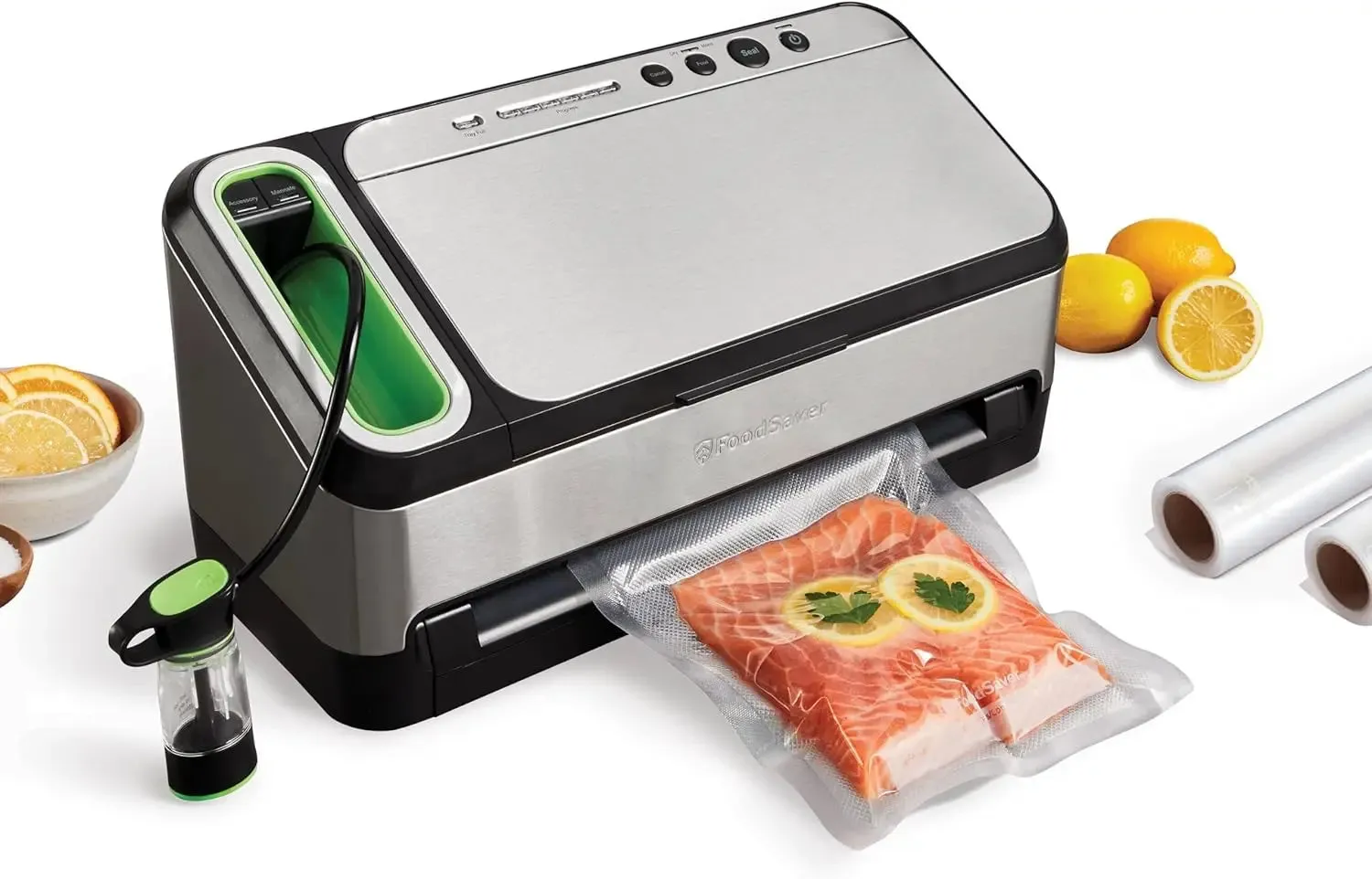 V4400 2-in-1 Vacuum Sealer Machine with Automatic Vacuum Sealer Bag Detection and Starter Kit