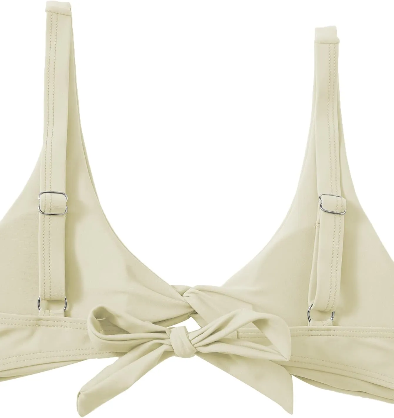 Verdusa Women's Twist Front High Cut Thong Two Piece Bikini Set Swimsuit