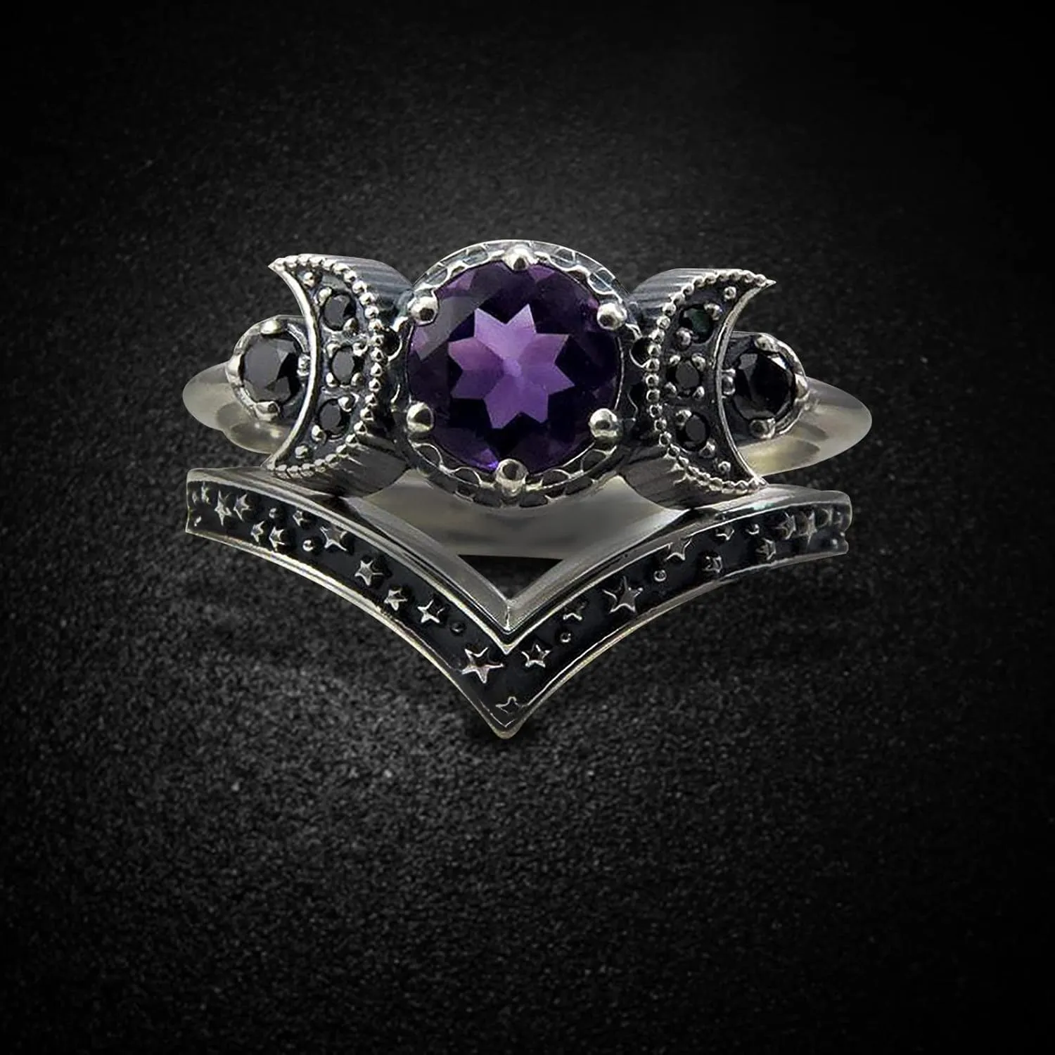Vintage Rings for Womens Mens,925 Sterling Silver Bohemian Promise Wedding Knuckle Rings Jewelry Valentine's Day Gifts