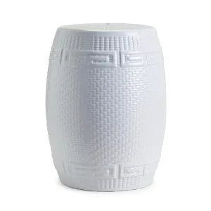 wicker weave garden stool
