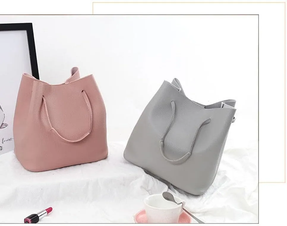 Women Fashion Handbags Wallet Tote Bag Shoulder Bag Top Handle Satchel Purse Set 4pcs