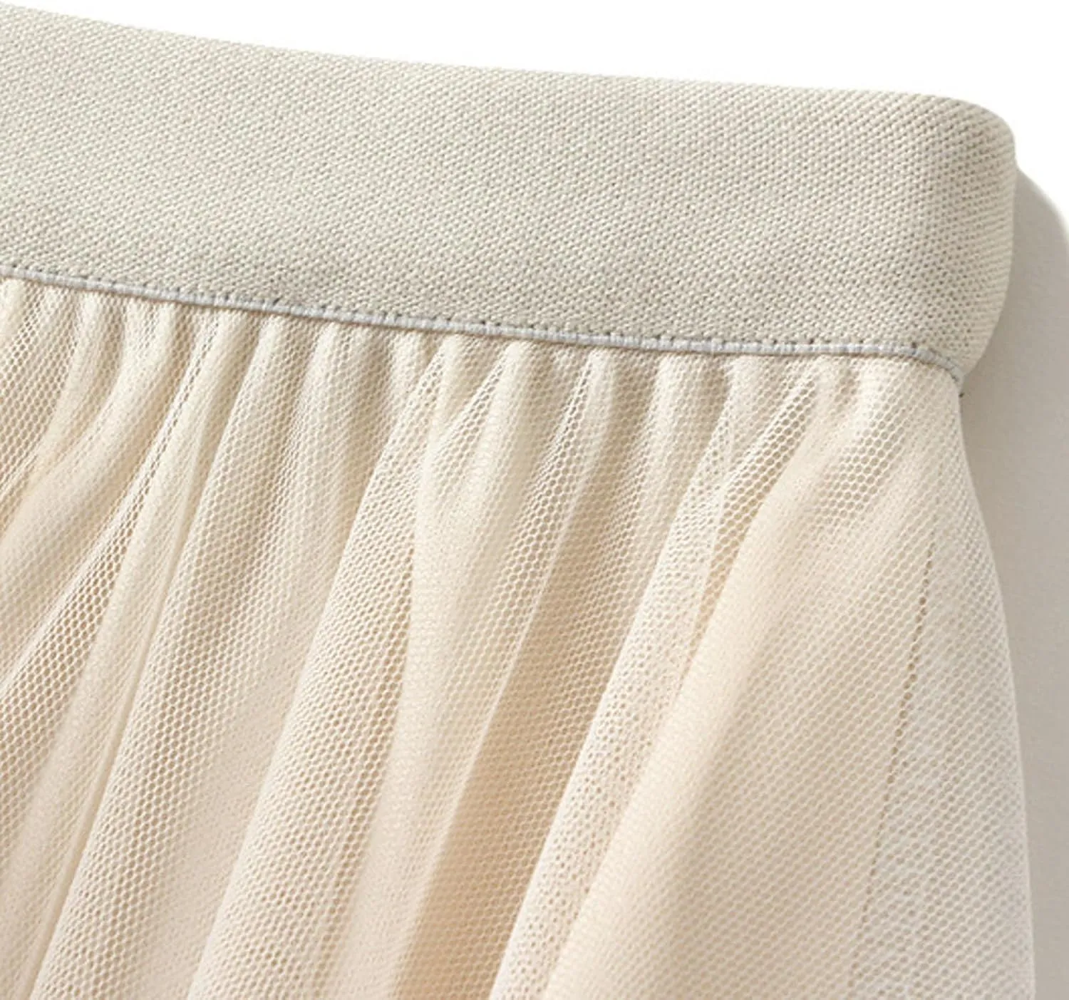 Women Mid Length Skirt Dance Party A Line High Waisted Tulle Skirt Holiday Party Costume Pleated Half Light Cheer