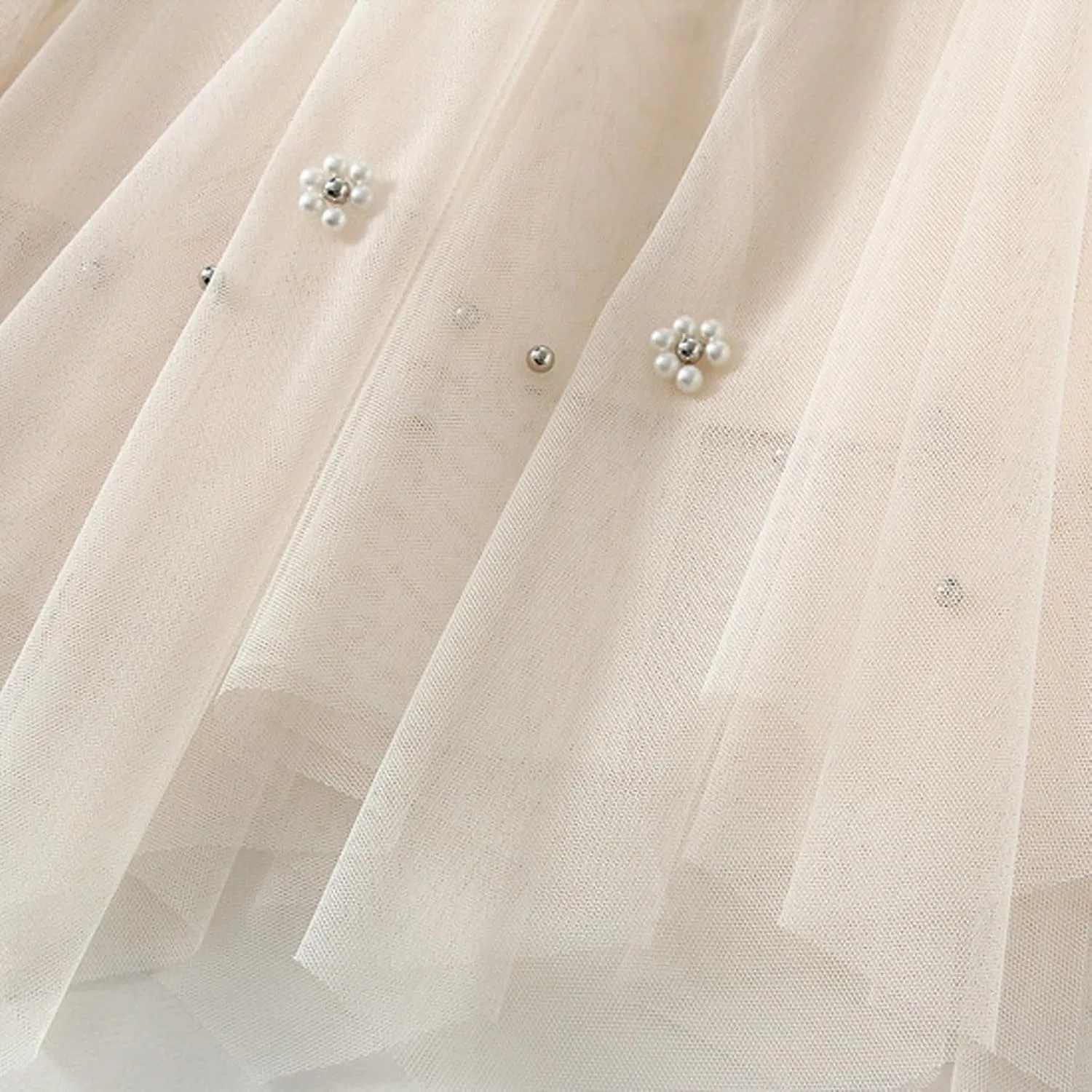 Women Mid Length Skirt Dance Party A Line High Waisted Tulle Skirt Holiday Party Costume Pleated Half Light Cheer