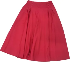 Women Solid Casual Elastic MIdi Skirts Vintage High Waist Pleated Skirt Fashion Loose Fit Soft Vacation Skirts