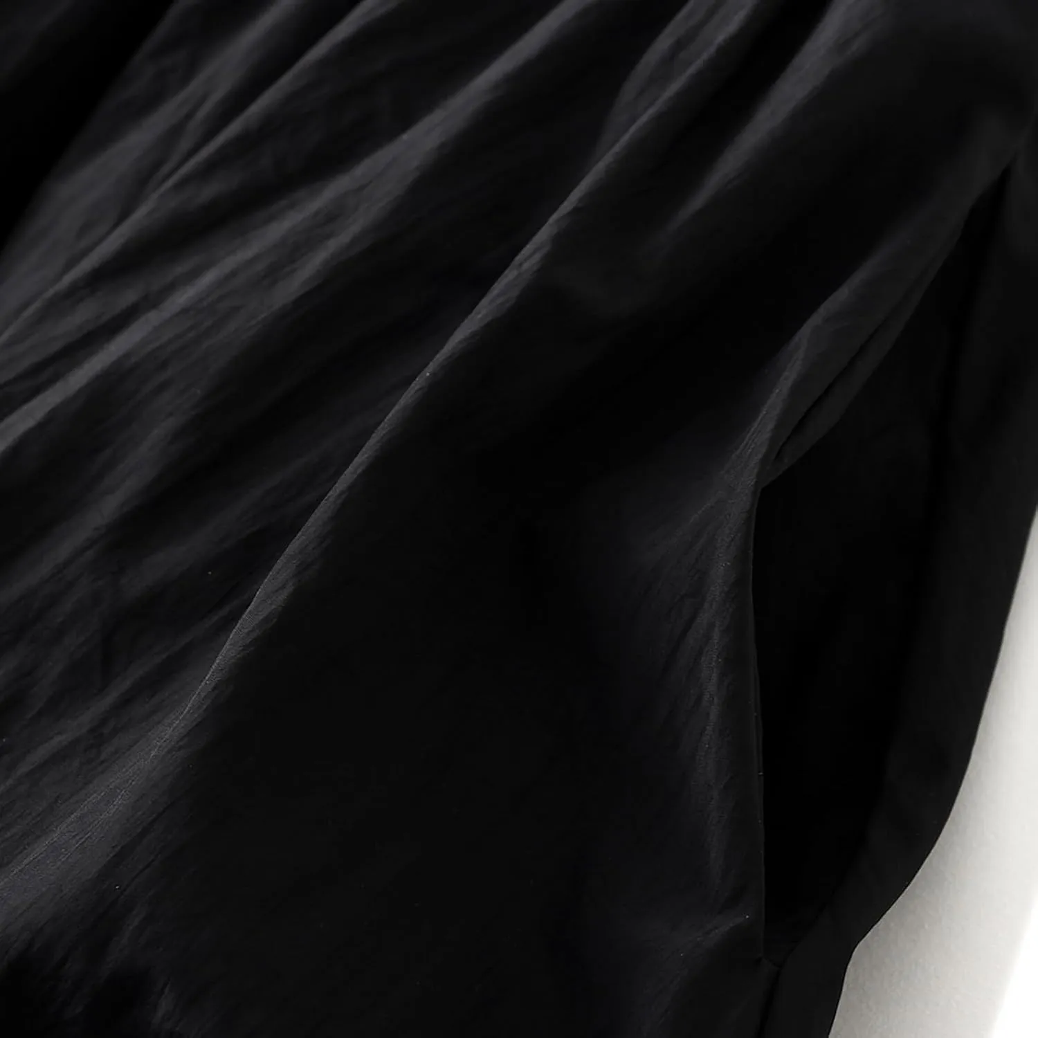 Women Y2K Bubble Maxi Skirt Elastic High Waist Balloon Long Skirts Pleated Flowy A Line Ruffle Hem Puff Midi Skirts