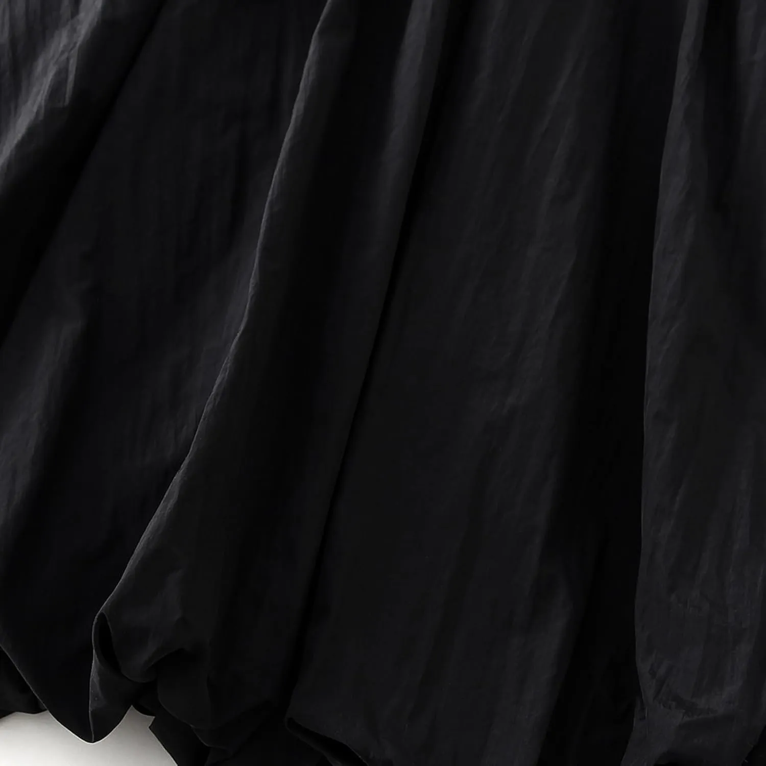 Women Y2K Bubble Maxi Skirt Elastic High Waist Balloon Long Skirts Pleated Flowy A Line Ruffle Hem Puff Midi Skirts