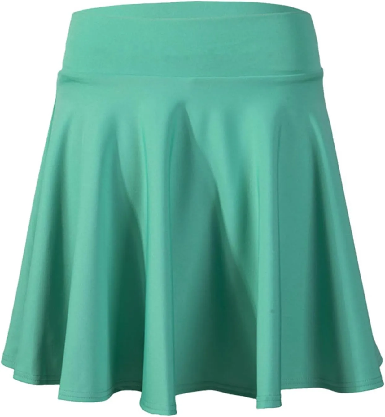 Women's Casual Stretchy A-Line Pleated Mini Skater Skirt Flared Basic Versatile Midi Length Skirt Stylish Lightweight