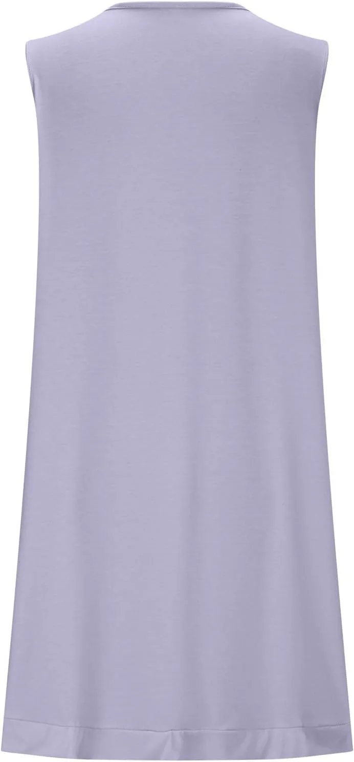 Womens Sexy V Neck Ruffle Sleeveless Mini Dress Casual Backless Lace Up Summer Loose Fit Solid Color Dresses