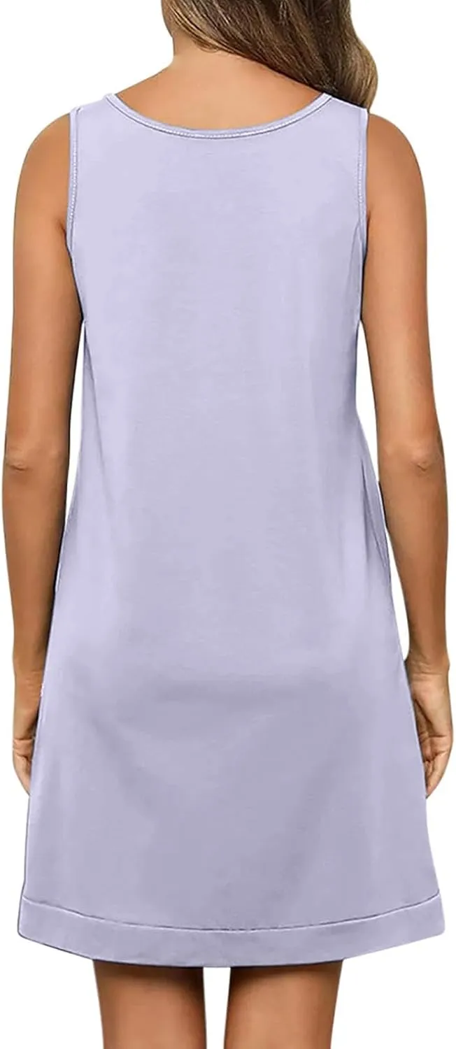 Womens Sexy V Neck Ruffle Sleeveless Mini Dress Casual Backless Lace Up Summer Loose Fit Solid Color Dresses