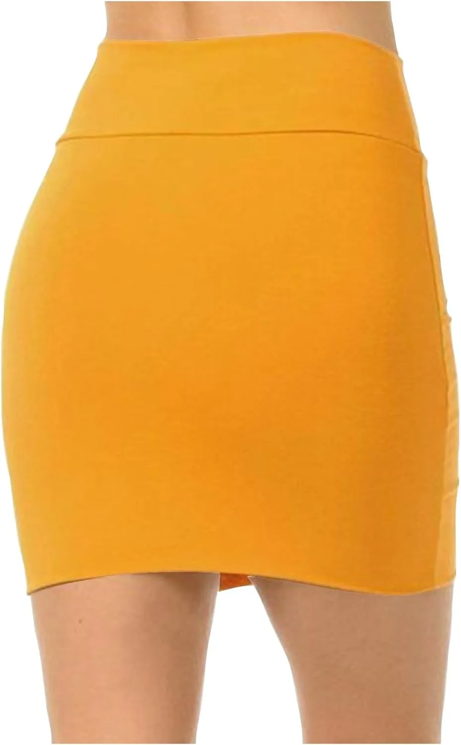 Women's Tube Pencil Mini Skirt, Solid Color Simple High Waisted Stretchy Petticoat Bodycon Sexy Club Party Clothes