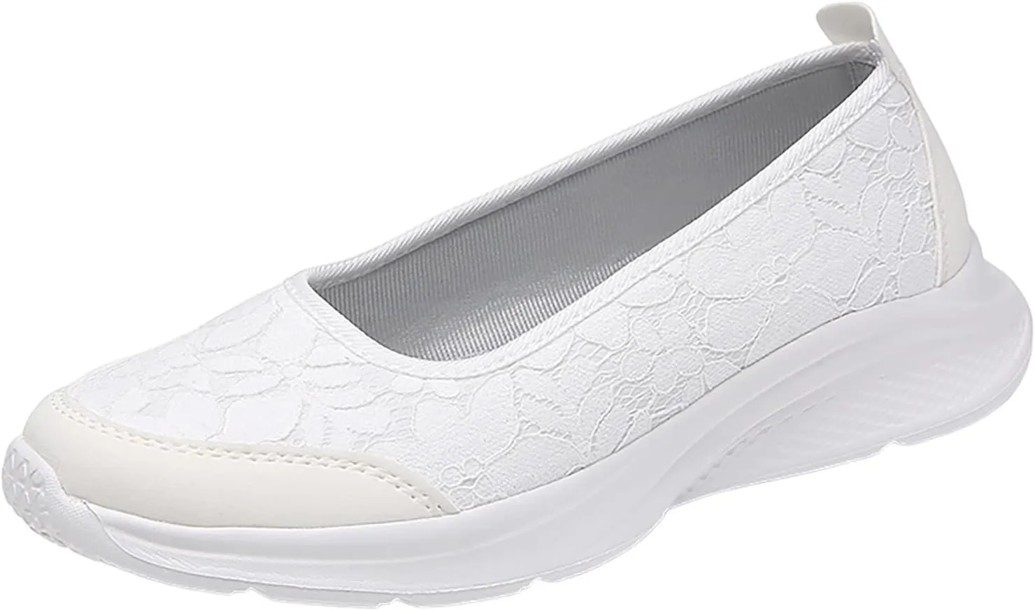 Women's Walking Shoes Breathable Lightweight Slip-On Loafers Mesh Non Slip Casual Athletic Running Shoes Low Top Gym Sneakers