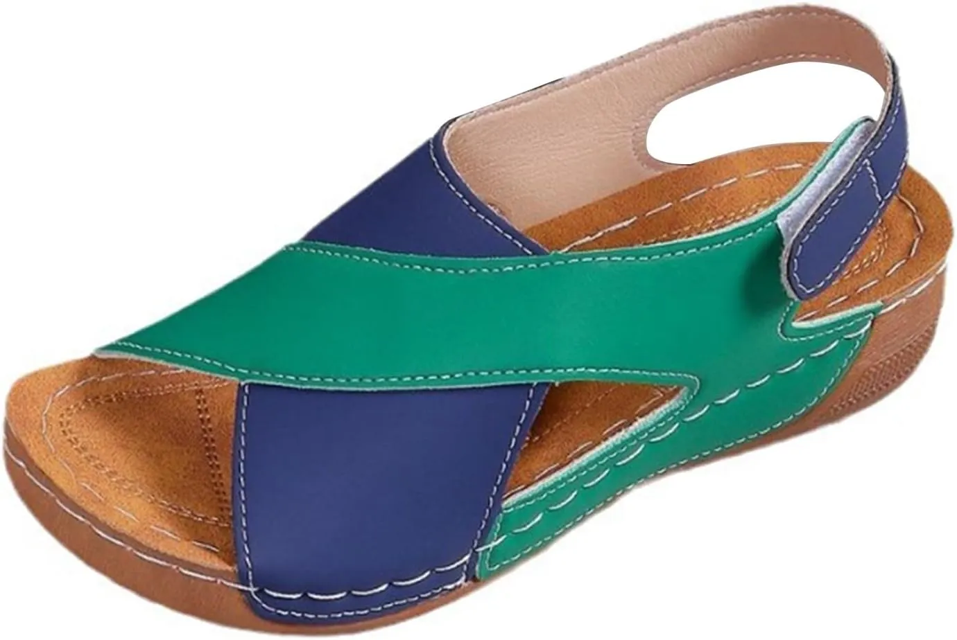 Women's Wedge Orthopedic Sandals 2025, Womens Crisscross Strap Open Toe Summer Shoes,Comfortable Orthopedic Sandals with Arch Support